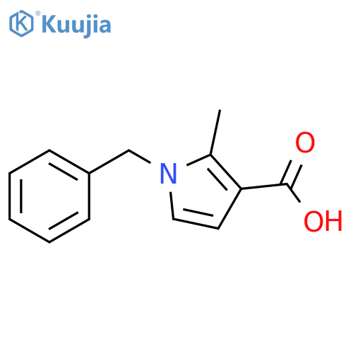 1-benzyl-2-methyl-1H-pyrrole-3-carboxylic acid structure