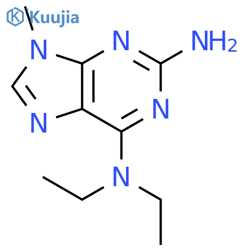 9H-Purine-2,6-diamine, N6,N6-diethyl-9-methyl- structure