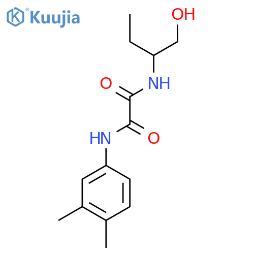 N1-(3,4-dimethylphenyl)-N2-(1-hydroxybutan-2-yl)oxalamide structure