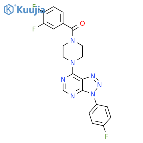 1-(3,4-difluorobenzoyl)-4-3-(4-fluorophenyl)-3H-1,2,3triazolo4,5-dpyrimidin-7-ylpiperazine structure