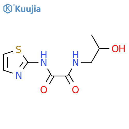 N-(2-hydroxypropyl)-N'-(1,3-thiazol-2-yl)ethanediamide structure