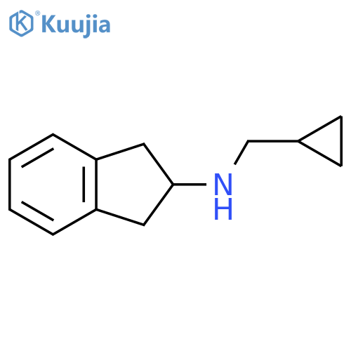 N-(cyclopropylmethyl)-2,3-dihydro-1H-inden-2-amine structure