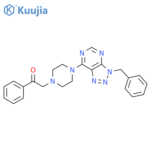 1-(4-{3-benzyl-3H-1,2,3triazolo4,5-dpyrimidin-7-yl}piperazin-1-yl)-2-phenylethan-1-one structure