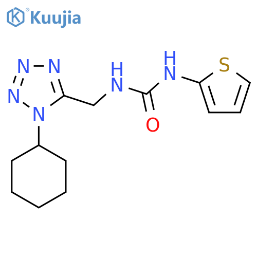 3-(1-cyclohexyl-1H-1,2,3,4-tetrazol-5-yl)methyl-1-(thiophen-2-yl)urea structure