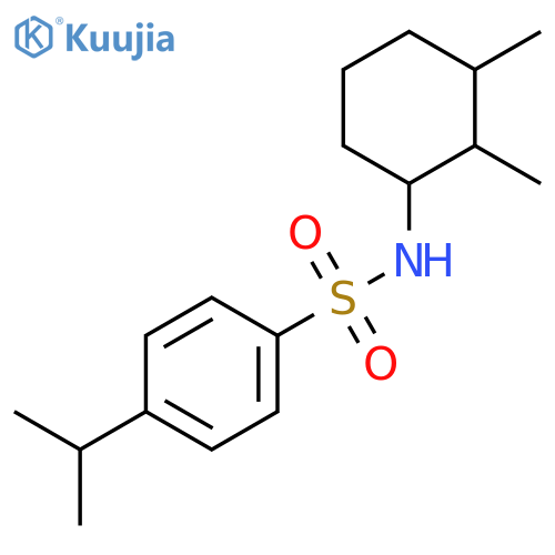 Benzenesulfonamide, N-(2,3-dimethylcyclohexyl)-4-(1-methylethyl)- structure