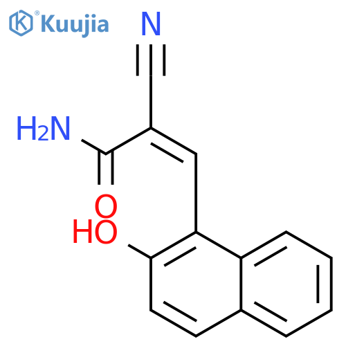 2-Propenamide,2-cyano-3-(2-hydroxy-1-naphthalenyl)- structure