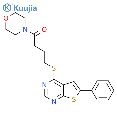1-(morpholin-4-yl)-4-({6-phenylthieno2,3-dpyrimidin-4-yl}sulfanyl)butan-1-one structure