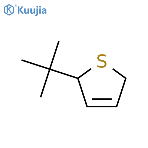 Thiophene, 2-(1,1-dimethylethyl)-2,5-dihydro-, (2S)- structure