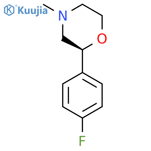 Morpholine, 2-(4-fluorophenyl)-4-methyl-, (2S)- structure