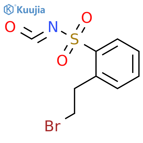 Benzenesulfonyl isocyanate, 2-(2-bromoethyl)- structure