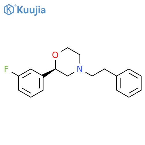 Morpholine, 2-(3-fluorophenyl)-4-(2-phenylethyl)-, (2R)- structure