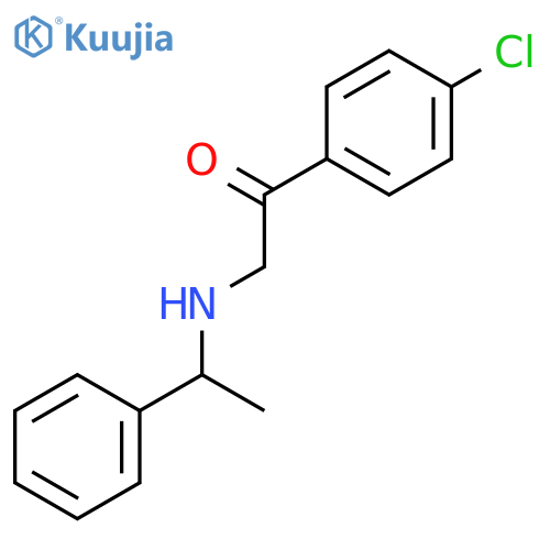 Ethanone, 1-(4-chlorophenyl)-2-[[(1S)-1-phenylethyl]amino]- structure