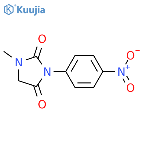 1-Methyl-3-(4-nitrophenyl)imidazolidine-2,4-dione structure