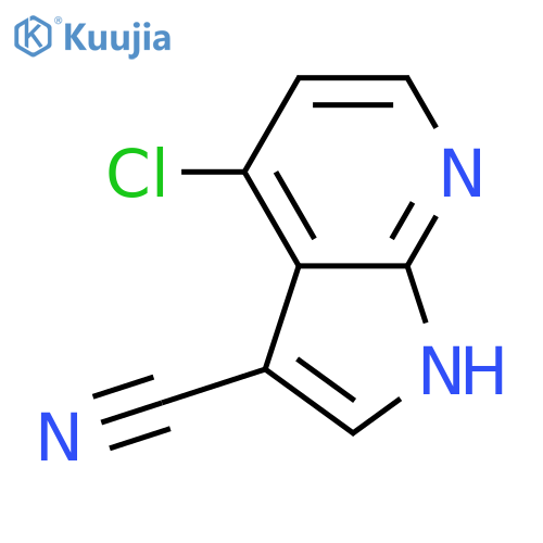 4-Chloro-1H-pyrrolo[2,3-B]pyridine-3-carbonitrile structure