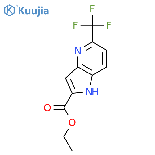 ethyl 5-(trifluoromethyl)-1H-pyrrolo[3,2-b]pyridine-2-carboxylate structure