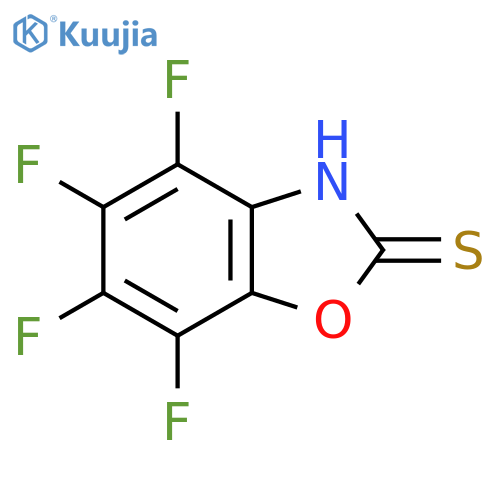 4,5,6,7-Tetrafluoro-1,3-benzoxazole-2(3H)-thione structure