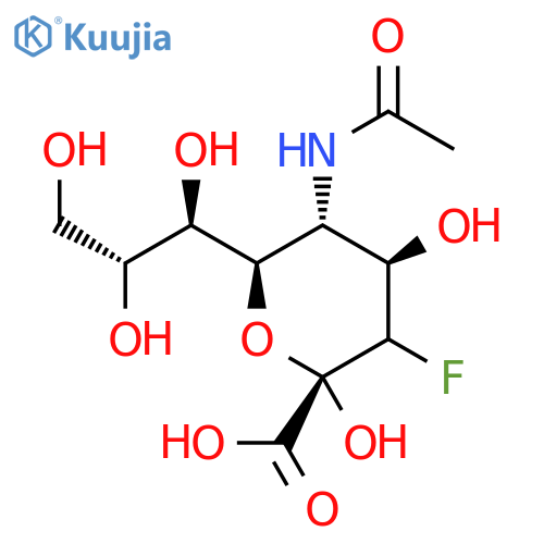 N-Acetyl-3-fluoro-neuraminic acid sodium structure