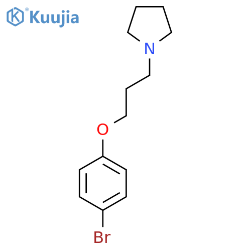 1-(3-(4-Bromophenoxy)propyl)pyrrolidine structure