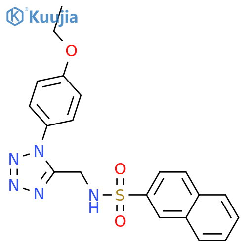 N-{1-(4-ethoxyphenyl)-1H-1,2,3,4-tetrazol-5-ylmethyl}naphthalene-2-sulfonamide structure