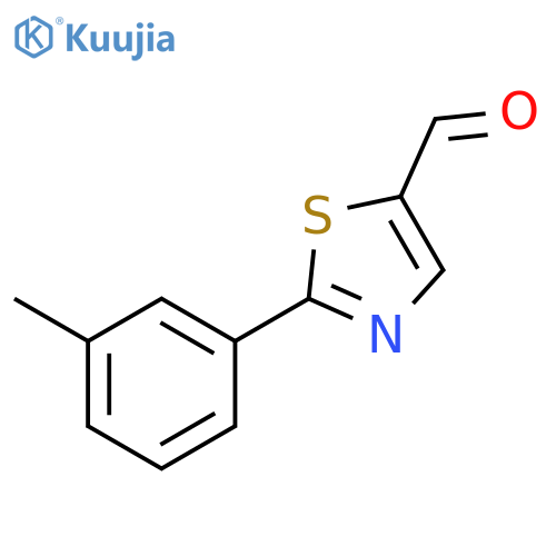 2-(4-methylphenyl)-1,3-thiazole-5-carbaldehyde structure