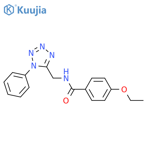 4-ethoxy-N-(1-phenyl-1H-1,2,3,4-tetrazol-5-yl)methylbenzamide structure