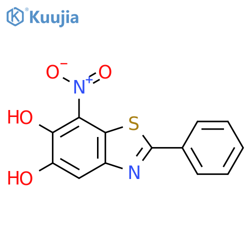 7-Nitro-2-phenyl-1,3-benzothiazole-5,6-diol structure