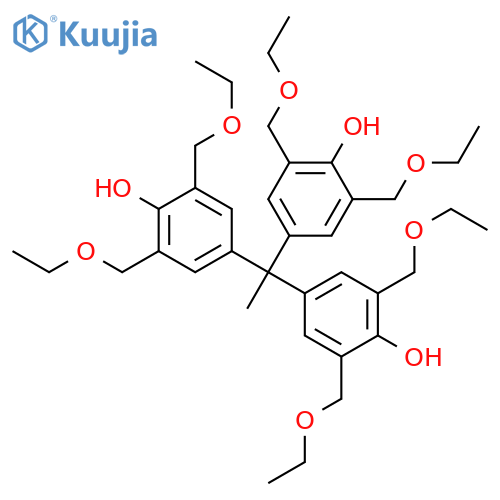 Phenol, 4,4',4''-ethylidynetris[2,6-bis(ethoxymethyl)- structure