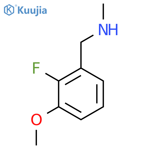 N-(2-Fluoro-3-methoxybenzyl)-N-methylamine structure