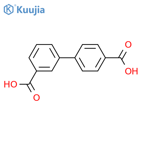 Biphenyl-3,4'-dicarboxylic acid structure