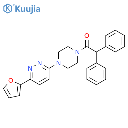 1-{4-6-(furan-2-yl)pyridazin-3-ylpiperazin-1-yl}-2,2-diphenylethan-1-one structure