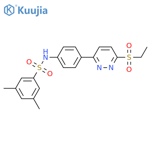 N-{4-6-(ethanesulfonyl)pyridazin-3-ylphenyl}-3,5-dimethylbenzene-1-sulfonamide structure