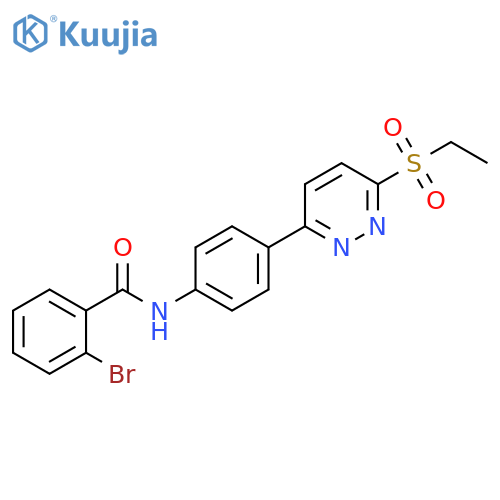 2-bromo-N-{4-6-(ethanesulfonyl)pyridazin-3-ylphenyl}benzamide structure