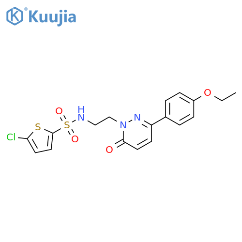 5-chloro-N-{2-3-(4-ethoxyphenyl)-6-oxo-1,6-dihydropyridazin-1-ylethyl}thiophene-2-sulfonamide structure