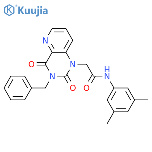 2-{3-benzyl-2,4-dioxo-1H,2H,3H,4H-pyrido3,2-dpyrimidin-1-yl}-N-(3,5-dimethylphenyl)acetamide structure