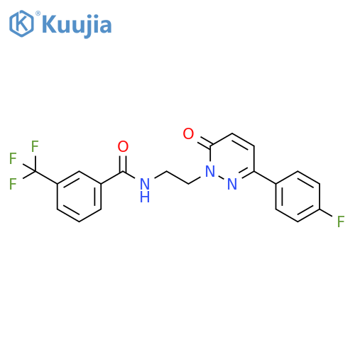 Benzamide, N-[2-[3-(4-fluorophenyl)-6-oxo-1(6H)-pyridazinyl]ethyl]-3-(trifluoromethyl)- structure