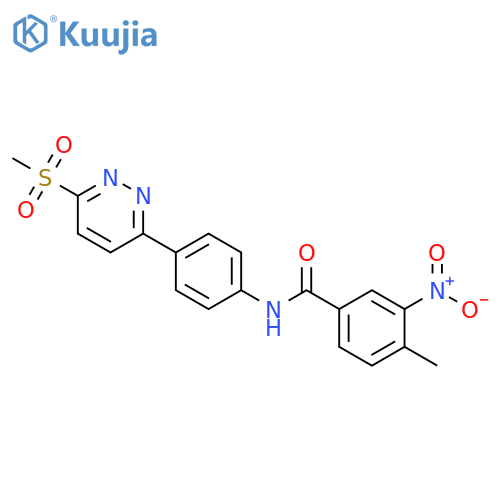 N-4-(6-methanesulfonylpyridazin-3-yl)phenyl-4-methyl-3-nitrobenzamide structure