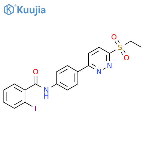 N-{4-6-(ethanesulfonyl)pyridazin-3-ylphenyl}-2-iodobenzamide structure