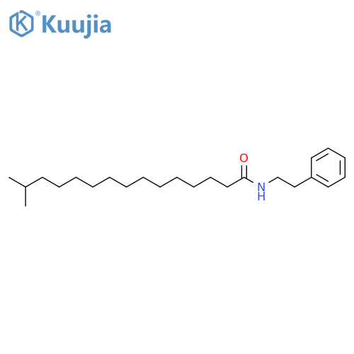 Pentadecanamide, 14-methyl-N-(2-phenylethyl)- structure