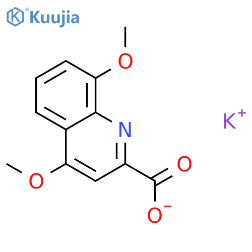 Potassium 4,8-dimethoxyquinoline-2-carboxylate structure