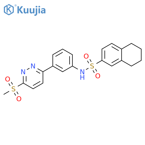 N-3-(6-methanesulfonylpyridazin-3-yl)phenyl-5,6,7,8-tetrahydronaphthalene-2-sulfonamide structure