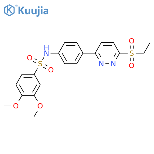 N-{4-6-(ethanesulfonyl)pyridazin-3-ylphenyl}-3,4-dimethoxybenzene-1-sulfonamide structure