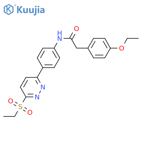 N-{4-6-(ethanesulfonyl)pyridazin-3-ylphenyl}-2-(4-ethoxyphenyl)acetamide structure