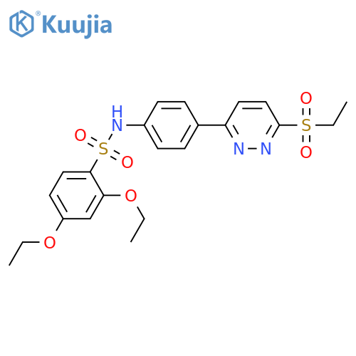 N-{4-6-(ethanesulfonyl)pyridazin-3-ylphenyl}-2,4-diethoxybenzene-1-sulfonamide structure