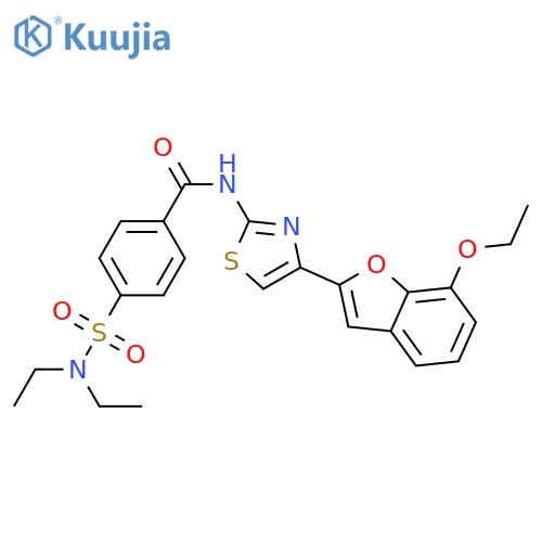 4-(diethylsulfamoyl)-N-4-(7-ethoxy-1-benzofuran-2-yl)-1,3-thiazol-2-ylbenzamide structure