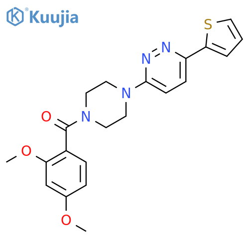 3-4-(2,4-dimethoxybenzoyl)piperazin-1-yl-6-(thiophen-2-yl)pyridazine structure