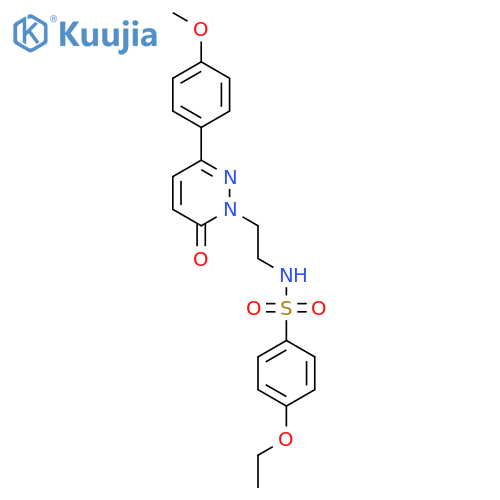 4-ethoxy-N-{2-3-(4-methoxyphenyl)-6-oxo-1,6-dihydropyridazin-1-ylethyl}benzene-1-sulfonamide structure