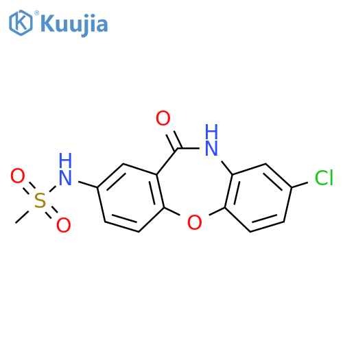 N-{6-chloro-10-oxo-2-oxa-9-azatricyclo9.4.0.0^{3,8}pentadeca-1(11),3(8),4,6,12,14-hexaen-13-yl}methanesulfonamide structure