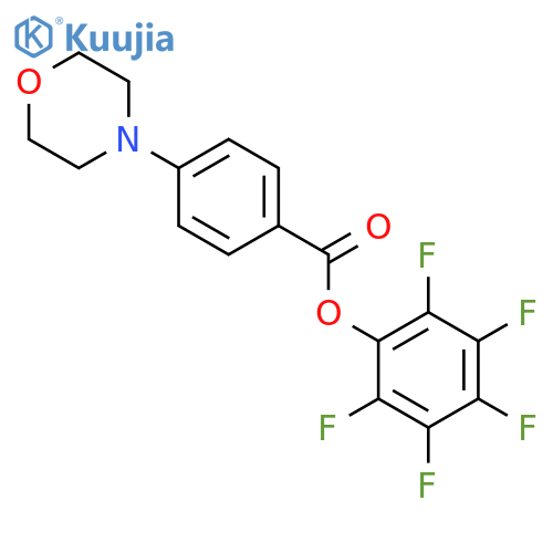 Pentafluorophenyl 4-morpholinobenzoate structure