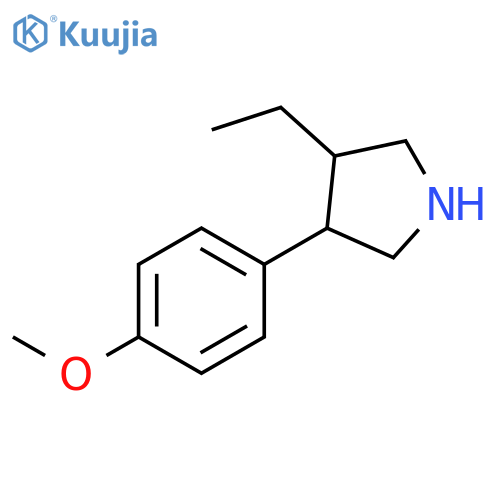 3-ethyl-4-(4-methoxyphenyl)pyrrolidine structure