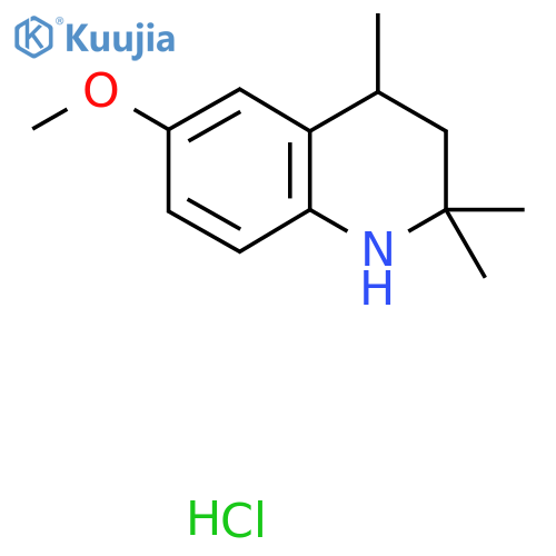 6-Methoxy-2,2,4-trimethyl-1,2,3,4-tetrahydroquinoline hydrochloride structure